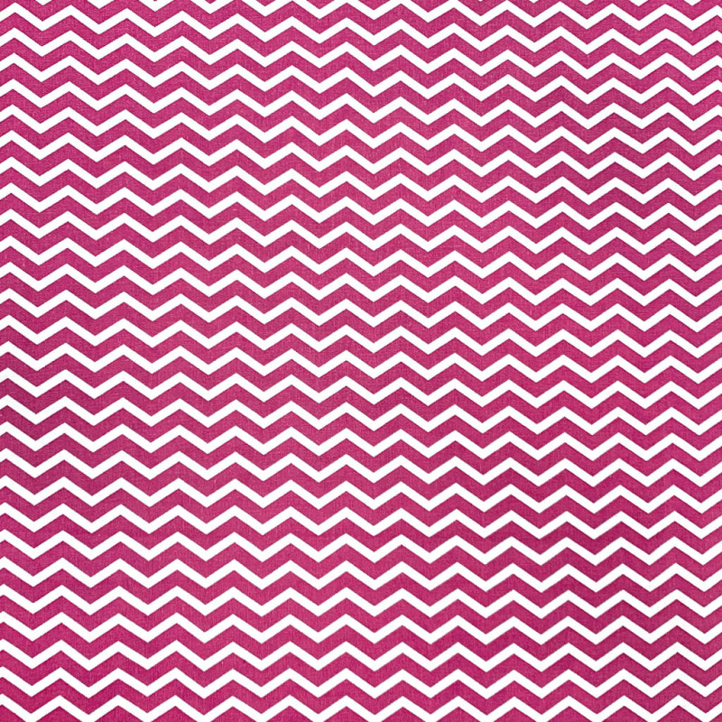 Printed Cotton TEZY Raspberry / White